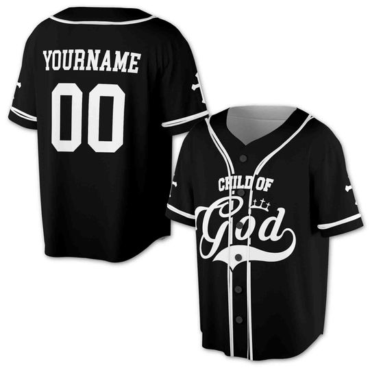 Child Of God Jesus Customize Name Number Baseball Jersey
