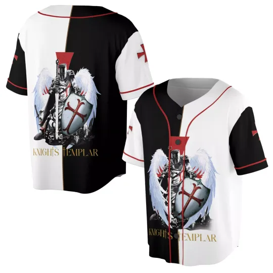 Knights Templar Christian Faith In Jesus Christ And God Baseball Jersey
