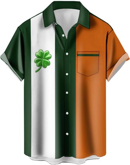 Men's Vintage Hawaiian Shirts Route 66 Classic Car Quick Dry Wrinkle Free Plus Size Tops