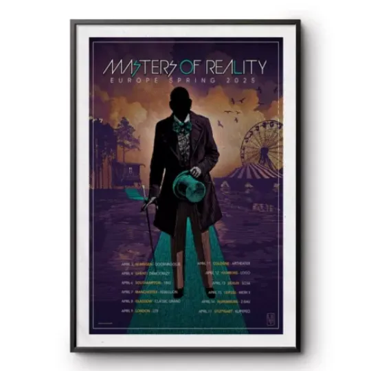 Masters Of Reality Europe Spring Tour 2025 Poster