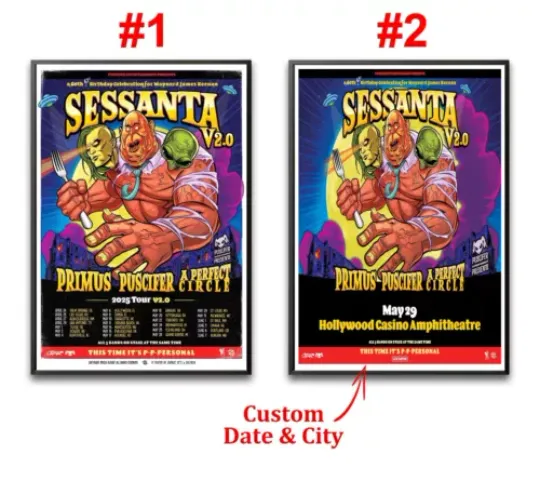 Custom Sessanta Spring & Summer 2025 North American Tour Poster