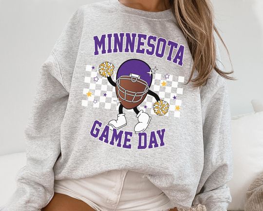 Minnesota Vikes Football Game Day Crewneck Sweatshirt, The Vikes Sweatshirt, Minnesota Crewneck, Viking TShirt, Minnesota Fan Gift