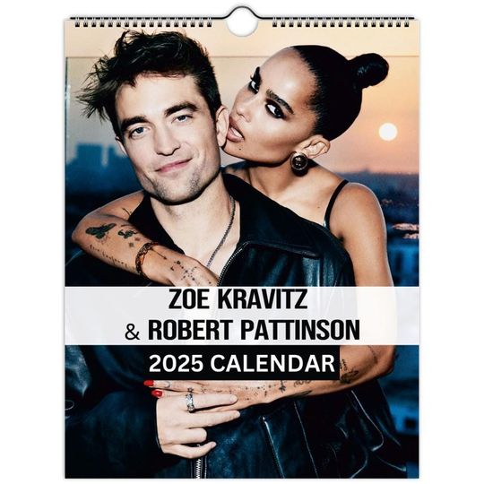 Zoe Kravitz & Robert Pattinson wall calendars 2025