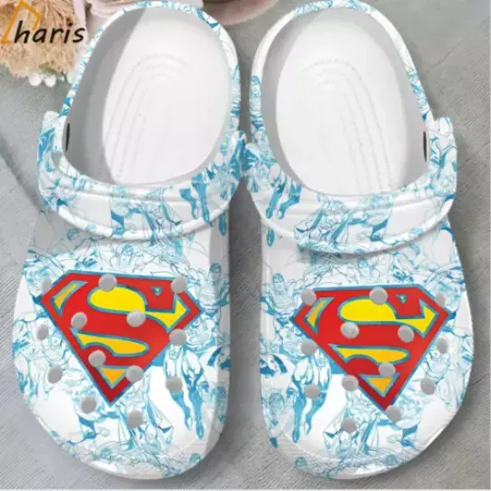 DC Comics Superman Lineage Clogs Shoes, Shoes Gift for Fan