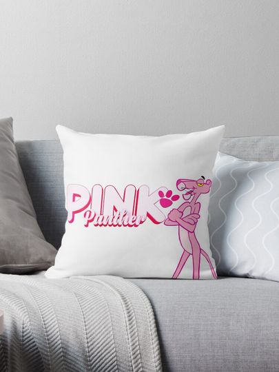 The Pink Panther design Throw  Pillow