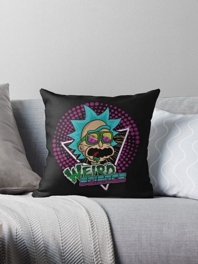 Rick  and Rickandmorty Science Throw  Pillow
