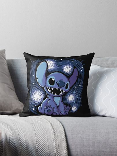 lilo and stitch art Throw  Pillow