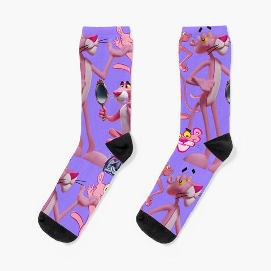 Pink Panther 3d Print Socks