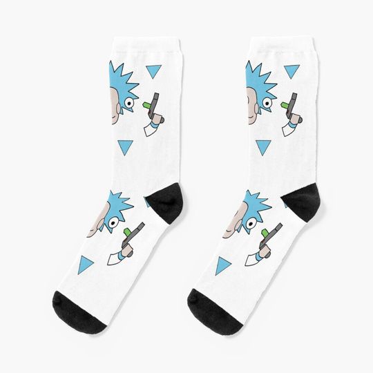Rick and Rickandmorty Face Rick sanche Socks