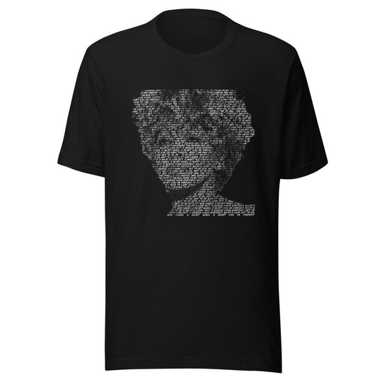 Commemorative "What's Love Got to Do with It" Tina Turner Lyric Portrait T-Shirt