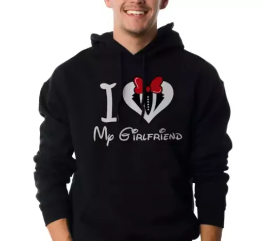 VALENTINE'S DAY CUTE HERS LOVE COUPLE MATCHING HOODIE