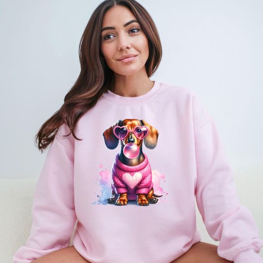 Valentine's Day Dachshund Sweatshirt, Doxie mama Sweatshirt, Dachshund Sweatshirt
