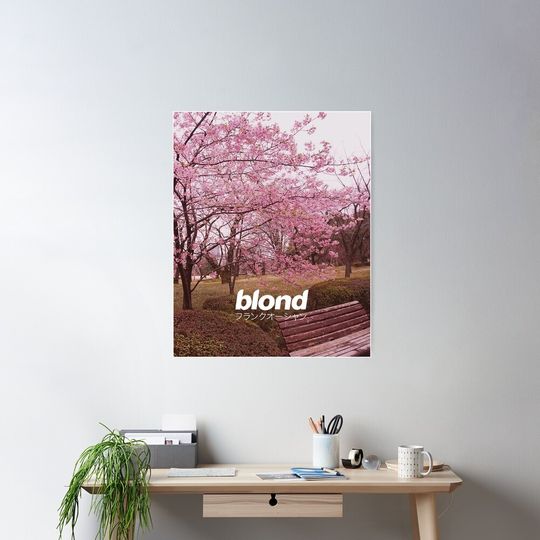 Frank Ocean Blond | Japanese Cherry Blossom Version  Poster