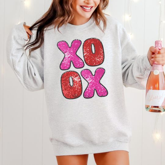 XoXo Sweatshirt, Valentine Sweatshirt, Galentines Day Sweatshirt