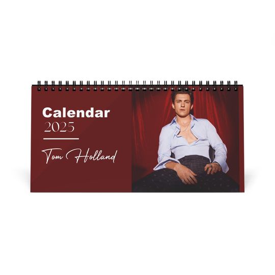 Tom Holland 2025 Desk Calendar | Spider-Man Monthly Planner | Marvel Actor Gift | MCU Superhero Memorabilia
