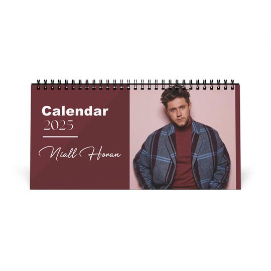 Niall Horan 2025 Desk Calendar | One Direction Monthly Planner | Pop Star Gift | Musician Calendar | Desk Decor