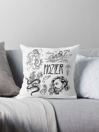 Hozier Doodle Art Lyrics Tattoo Album No Grave Can Hold My Body Down In a Week Hozier Music Pillow