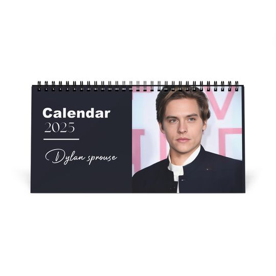 Dylan Sprouse 2025 Desk Calendar | Actor Monthly Planner | Riverdale & Disney Star | Dylan Sprouse Calendar | Teen Heartthrob Gift