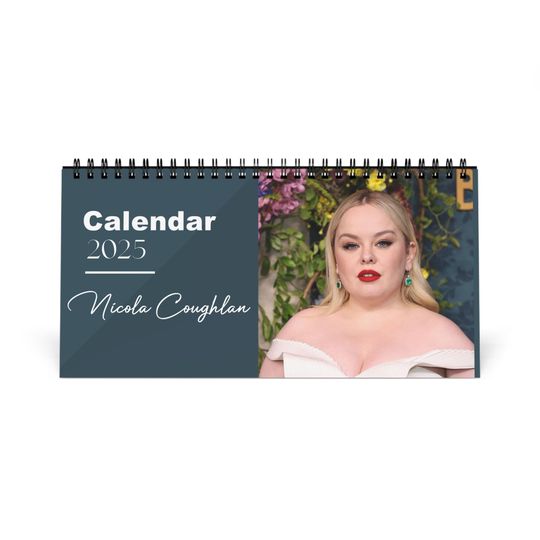 Nicola Coughlan 2025 Desk Calendar | Bridgerton Actress Monthly Planner | Netflix Star Gift | Nicola Coughlan Calendar | Actor Decor
