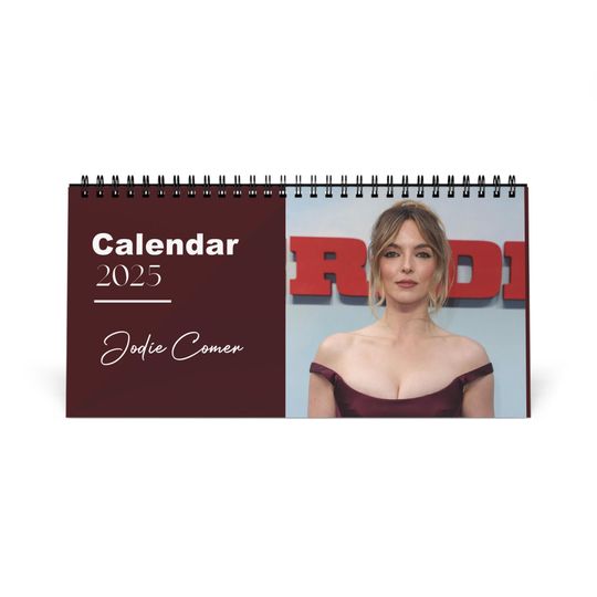 Jodie Comer 2025 Desk Calendar | Killing Eve  The Last Duel Star | Hollywood Actress Planner | TV  Movie Decor