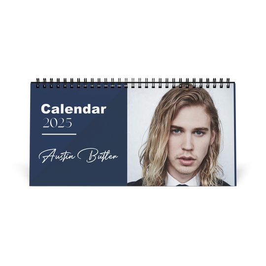 Austin Butler 2025 Desk Calendar | Elvis Actor Gift | Movie Star Planner | Hollywood Decor | 2025 Calendar | Austin Butler Memorabilia