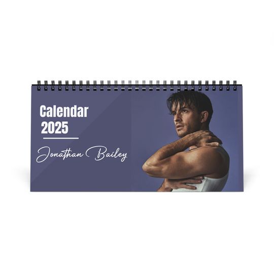 Jonathan Bailey 2025 Desk Calendar | Bridgerton Anthony Calendar | Monthly Planner | Kate & Anthony Romance | TV Show Gift | Fan Collection