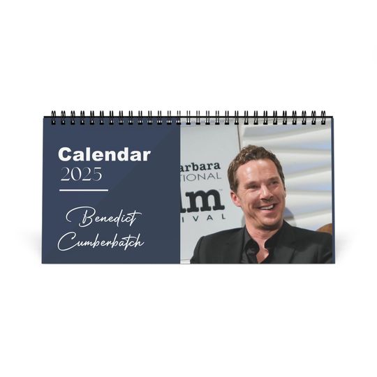 Benedict Cumberbatch 2025 Desk Calendar | Doctor Strange Actor | Sherlock Holmes Calendar | Actor Gift | Office Decor