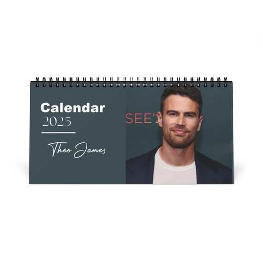 Theo James 2025 Desk Calendar | Divergent Star Planner | Actor Gift | Four Tris Calendar | Home Office Decor