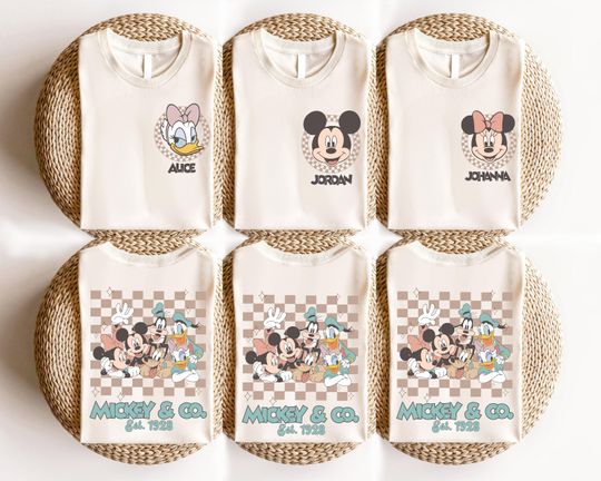 Mickey & Co Shirt, Disney 2025 Family Trip Tee, Minnie Mouse , Daisy Duck Shirt, Donald Duck Shirt, Goofy Dog Tee, Pluto Dog Shirt