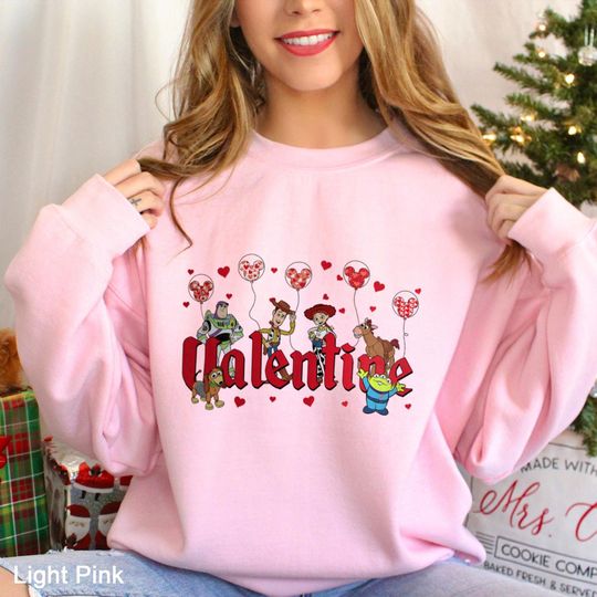 Toy Story Valentine's Day Sweatshirt, Fun Disney Love Sweatshirt, Disney Valentine Sweatshirt