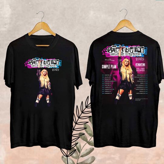 Avril Lavigne Greatest Hits Tour 2025 Shirt, Avril Lavigne 2025 Concert