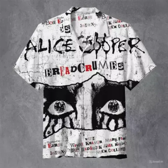 Alice Cooper Breadcrumbs Hawaiian Shirt