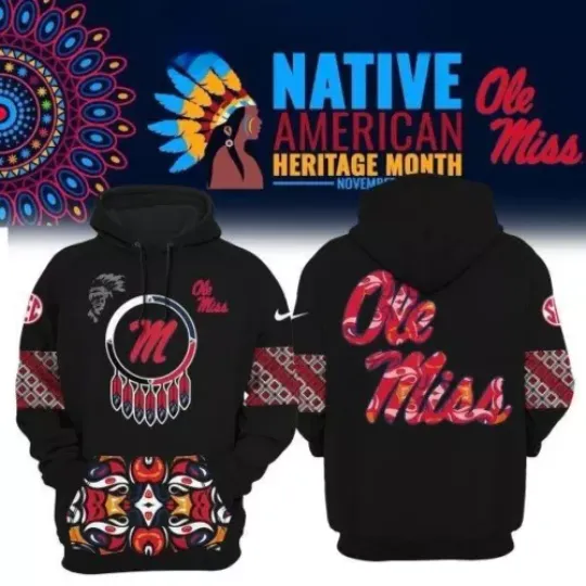 Ole Miss Rebels NCAA 2024 Native American Heritage Month Hoodie T-Shirt
