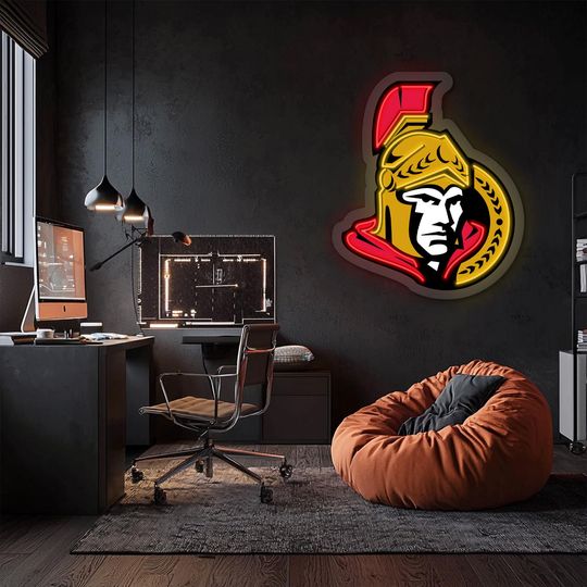Ottawa Senators UV Printed Plexi Neon Sign , Football  Lovers Gift, Gift For Him