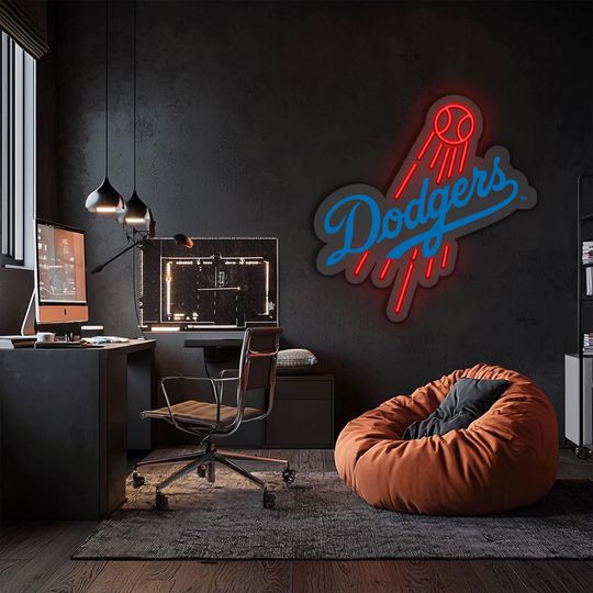 Los Angeles Dodgers UV Printed Plexi Neon Sign , Football  Lovers Gift, Gift For Him