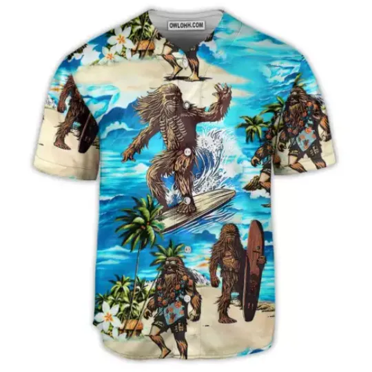 Starwars Chewbacca Surfing - Baseball Jersey