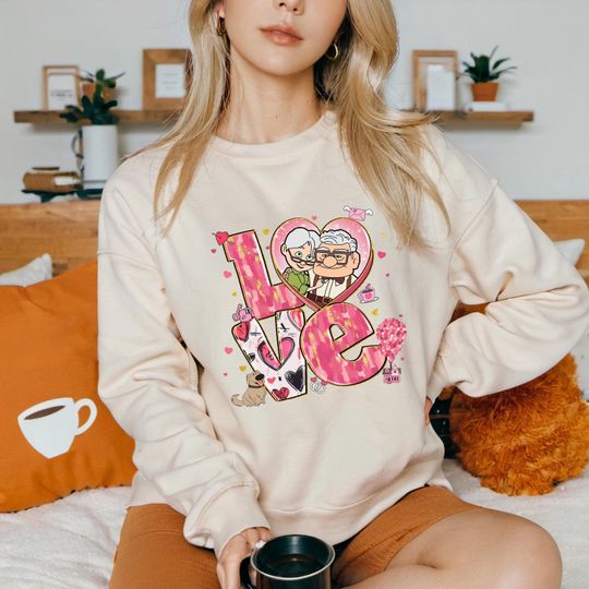 Disney Up Movie Valentine Sweatshirt, Disney Up Movie Valentine Sweatshirt, Movie Sweatshirt