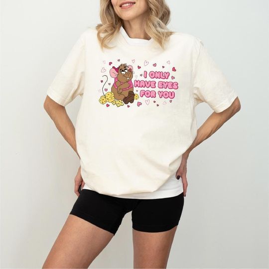 Discover Gus Gus I Only Have Eyes For You Valentine T-shirt, Disney Lovers T-Shirt, Disneyland Valentine Day T-Shirt