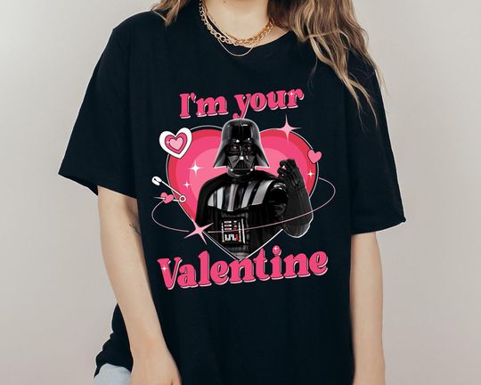 Funny Darth Vader I'm Your Valentine Y2K T-Shirt, Star Wars Valentine Day 2025 T-Shirt