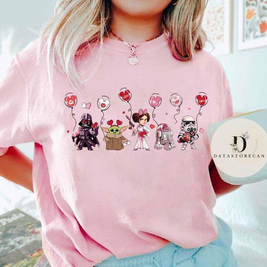 Star Wars Disney Valentine T-Shirt, Galaxy's Edge T-Shirt, WDW Disneyland Happy Valentine's Day T-Shirt