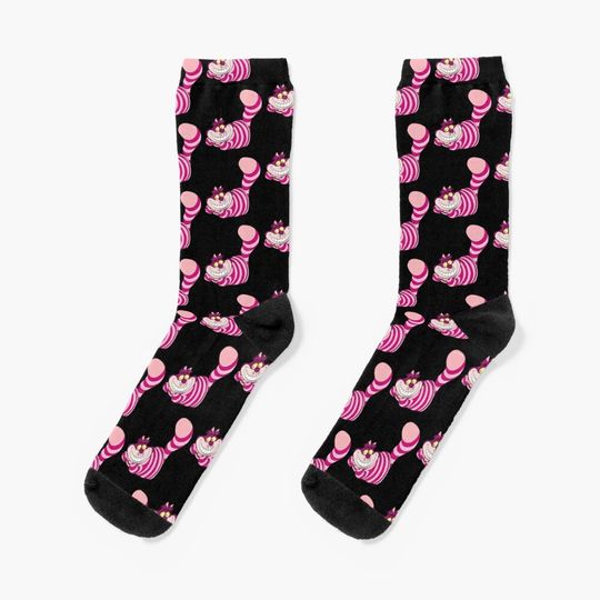 The Cheshire Cat We're all mad here Socks