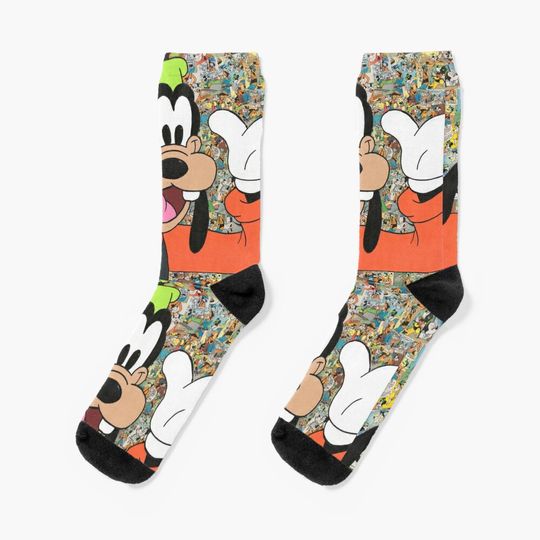 Comic Book Goofy Socks