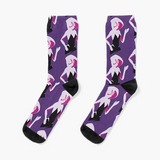 Spider Gwen Spiderverse Socks