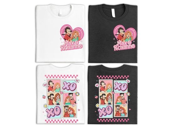 Disney Roxanne and Max Couples Shirt, Disney Goofy Movie Valentine Shirt, Disney Valentine's Day Shirt, Disneyland Honeymoon XoXo Shirts