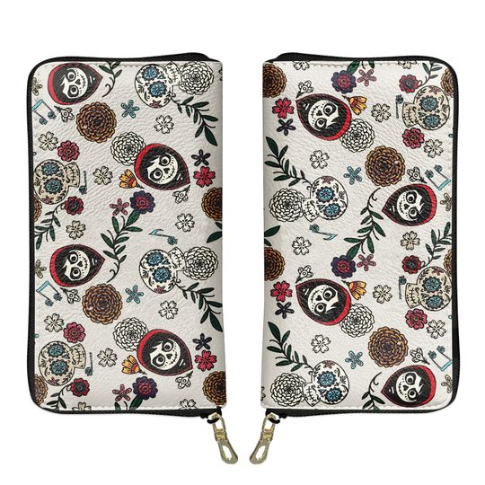 Coco Disney Zipper Wallet - Disney Wallet, Gift, Vacation Gift, Disney Gift