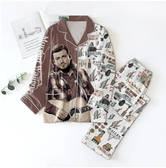 Wallen Western Pajamas Set, Country Band Pajamas
