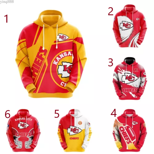 Kansas City Chiefs Pullover Hoodie Jogging Hooded  Hoody Sportswear