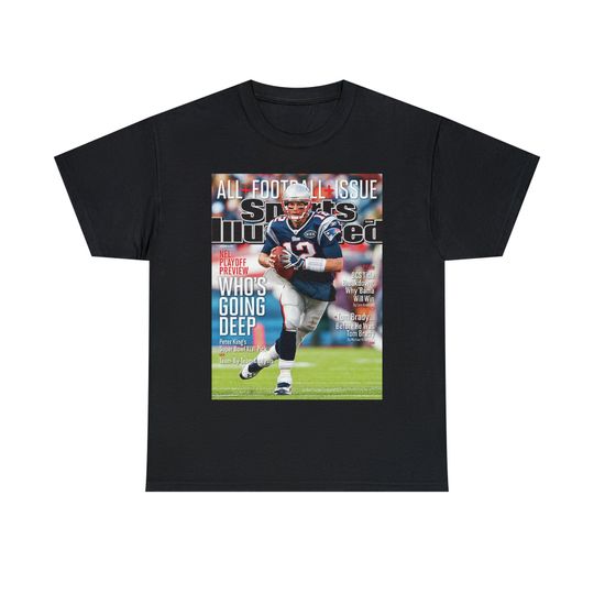 Tom Brady New England Patriots football Sports Illustrated Tee Shirt