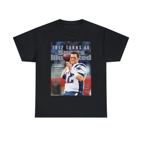 Tom Brady New England Patriots football Sports Illustrated Tee Shirt