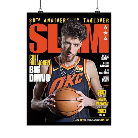 Chet Holmgren OKC Thunder Slam Cover Poster